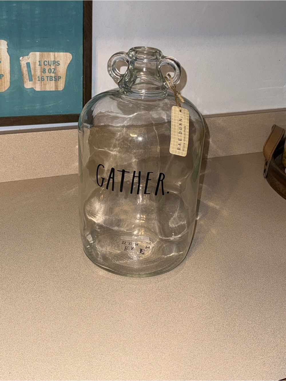 Rae Dunn Glass Collection Gather Jug